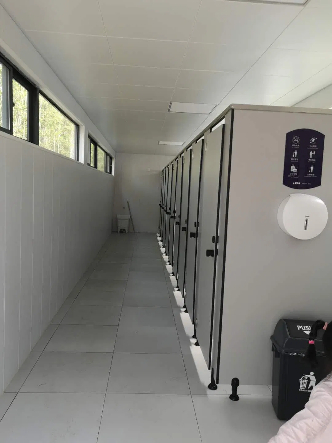 Modular portable Prfab Prefabricated Trailer Toilet /Caravan.