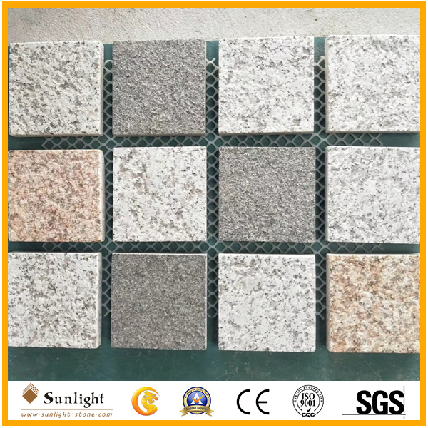 Chinese Cheap Grey Granite Cube, Paver Stones, Stone Garden Tiles