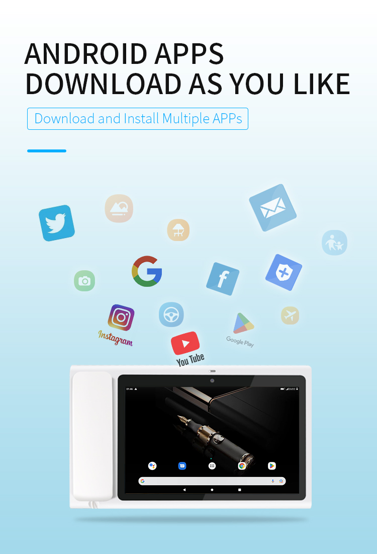 4G Android 10 Cordless Telephone with Color Dislpay with WiFi Hotspot