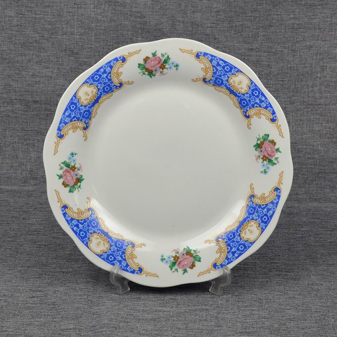 5-10.5inch Flat Meat Dinner Plate Porcelainware Ceramic Tableware