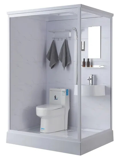 Prefab Toilet Bathroom Bathroom Pods Glass Shower Cabin