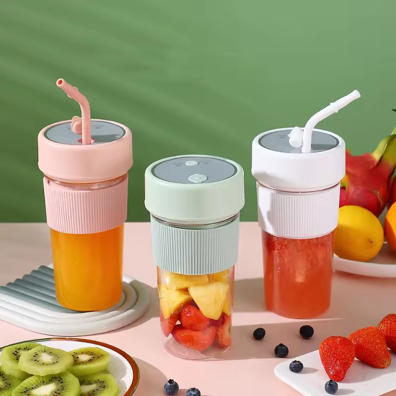 Trendy Mini Portable High Speed Fruit Vegetable Juicer Stainless Steel Blades Citrus Juicer Extractor USB Fruit Blender
