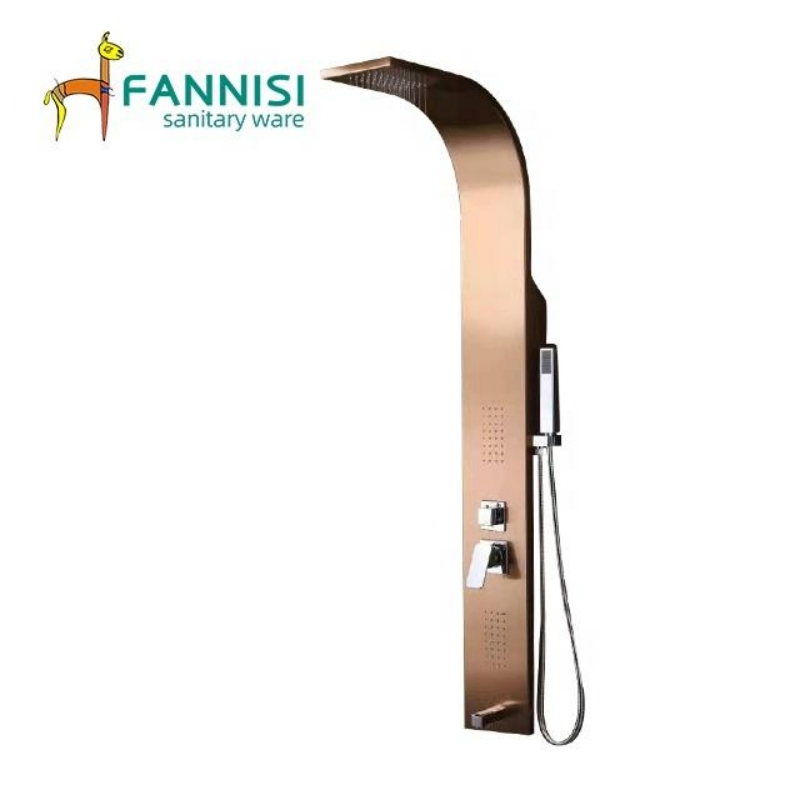 Luxury Bathroom Rainfall Shower Faucet System Massage Shower Panel