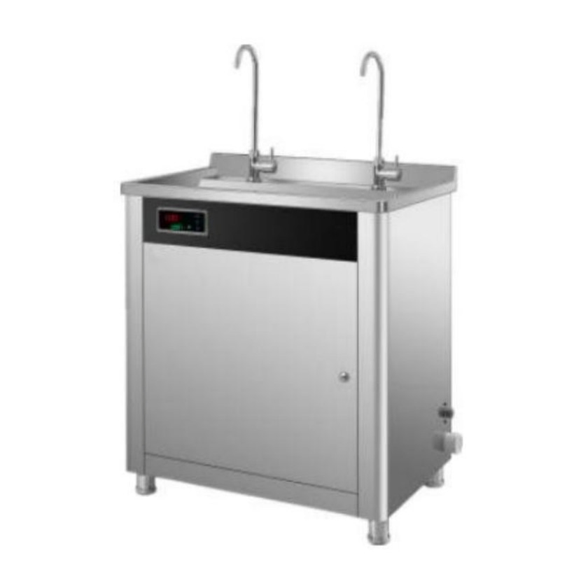 Commercial Water Heater with RO and UF Water Purification Systems.