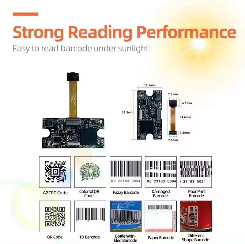 XT206M XTIOT OEM Barcode Scanning Engine Decoding Barcode Reader Board for Android Linux