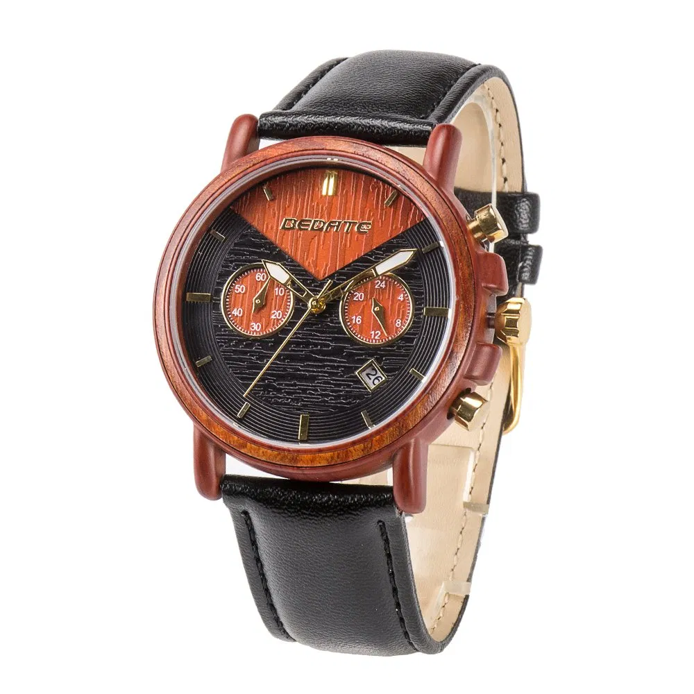 New Design Bewell Wooden Watch Chronograph Wristwatches Customized Logo Current Wach Relogio Masculino China Watch Factory