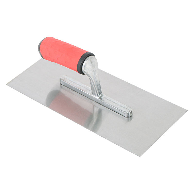 Rubber Handle Spreader Stainless Steel Tile Flooring Grout Float Concrete Finishing Flexible Plastering Skimming Trowel