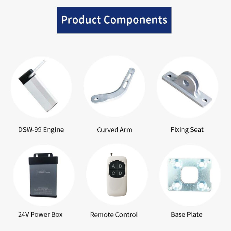 Remote Control IP68 Heavy Duty 300kgs Gate 1.2m/Automatic Swing Gate Opener for Outdoor Automatic Door Operators
