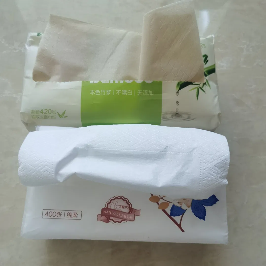 Premier Bulk Super Soft 1/3/4 Ply Virgin Embossed Face Eco-Friendly Paper Unscented Biodegradable Facial Tissue