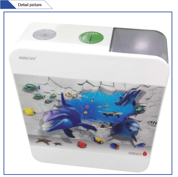 Bathroom Accessory Custom Printing Square Plastic Water Tank