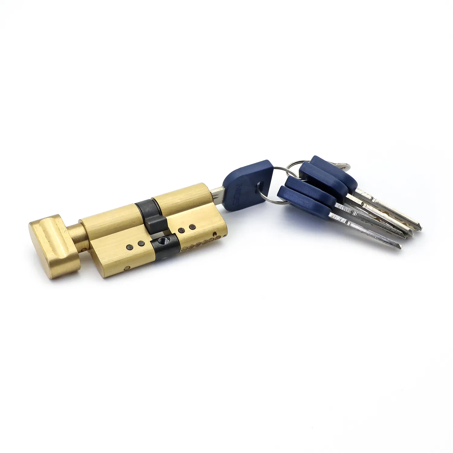 60mm/70mm/80mm/90mm Single Open Golden Surface Knob Lock Cylinder