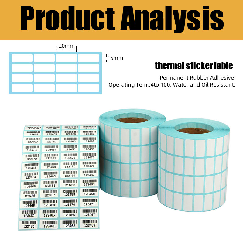 Premium Self-Adhesive Qr Barcode Labels for Direct Heat Printing