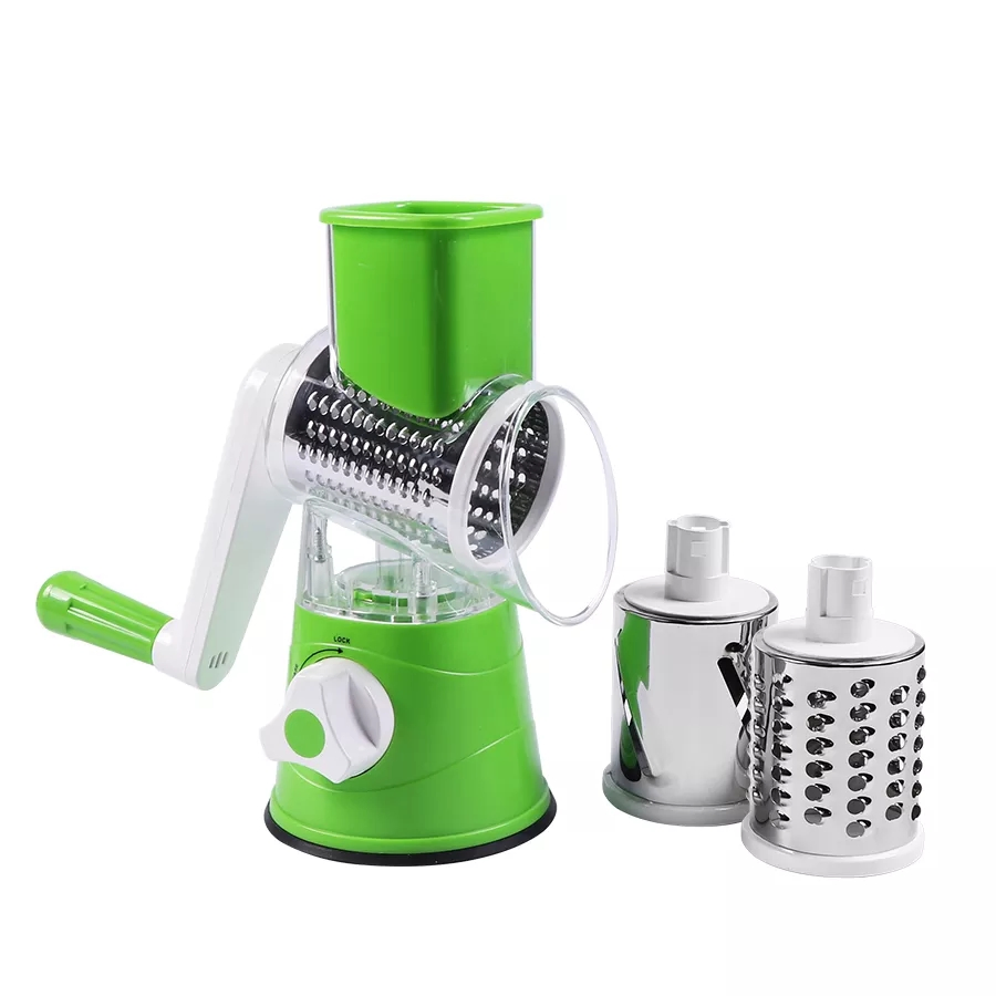 Multifunctional Mandolin Spiral Slicer Drum Type Fast Vegetable, Fruit and Cheese Chopper