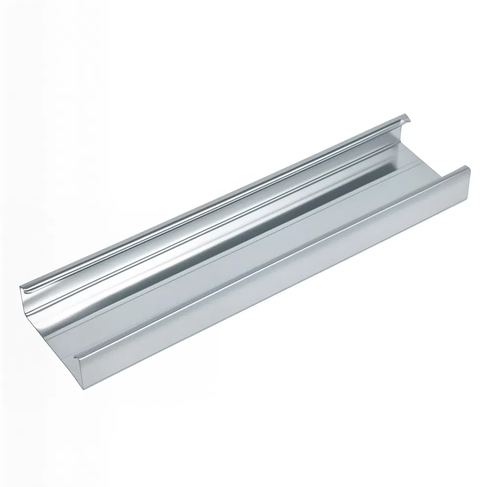 0.2-1.0mm Thickness Galvanized / Stainless Ceiling Grid Support Metal Stud Light Steel Keel U-Type Cross Channel