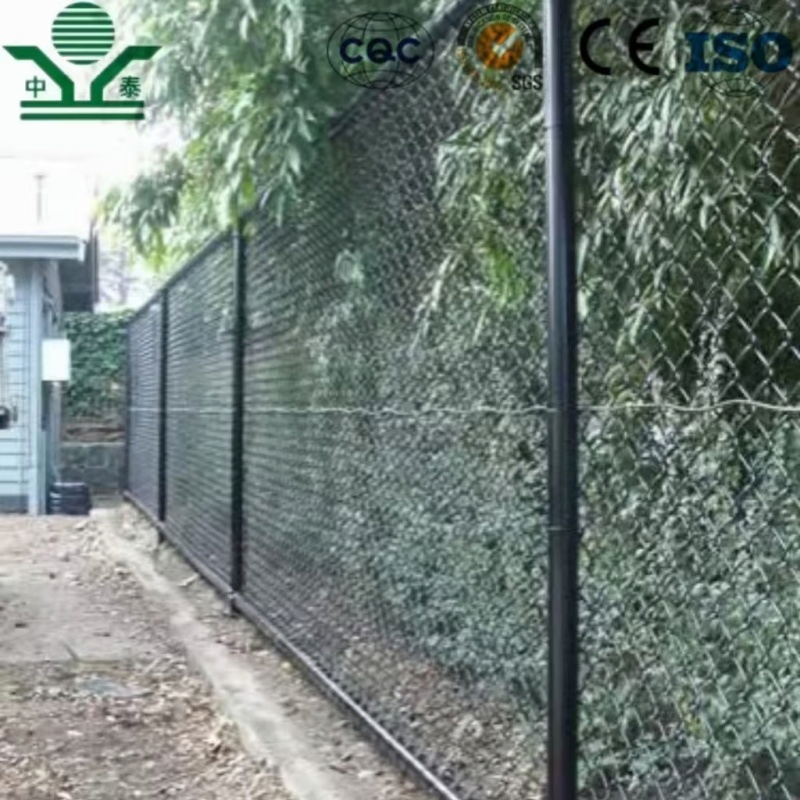 PVC Coated 3.0mm 50× 50mm 2.2m Chain Link Fence for Playground Safety