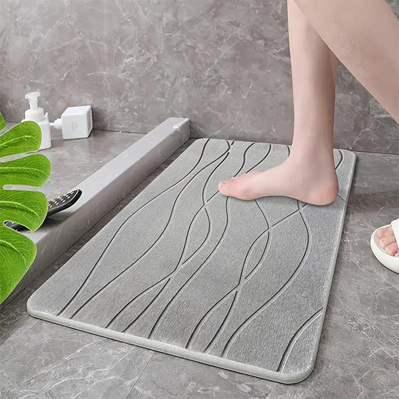 Cheap Factory Price Floor Wave Edge Bath Shower Non Slip Bath Mat