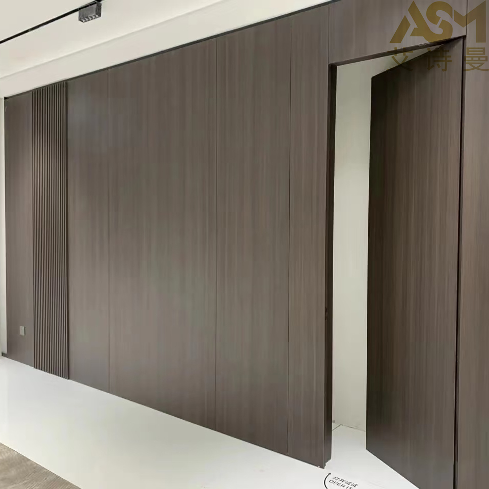 Assembled Tech Veneer Wood Plastic Composite Door for Room Interior Luxury Solid Main Bedroom Wooden Door