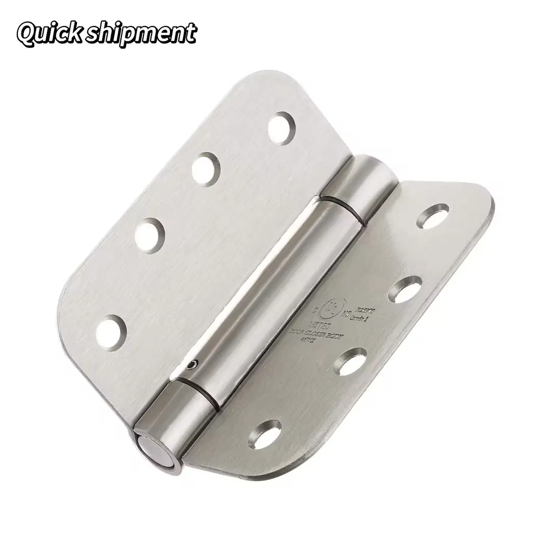 4 X 4 Inch America Style Stainless Steel Brushed Nickel Automatic Door Closer Hinge