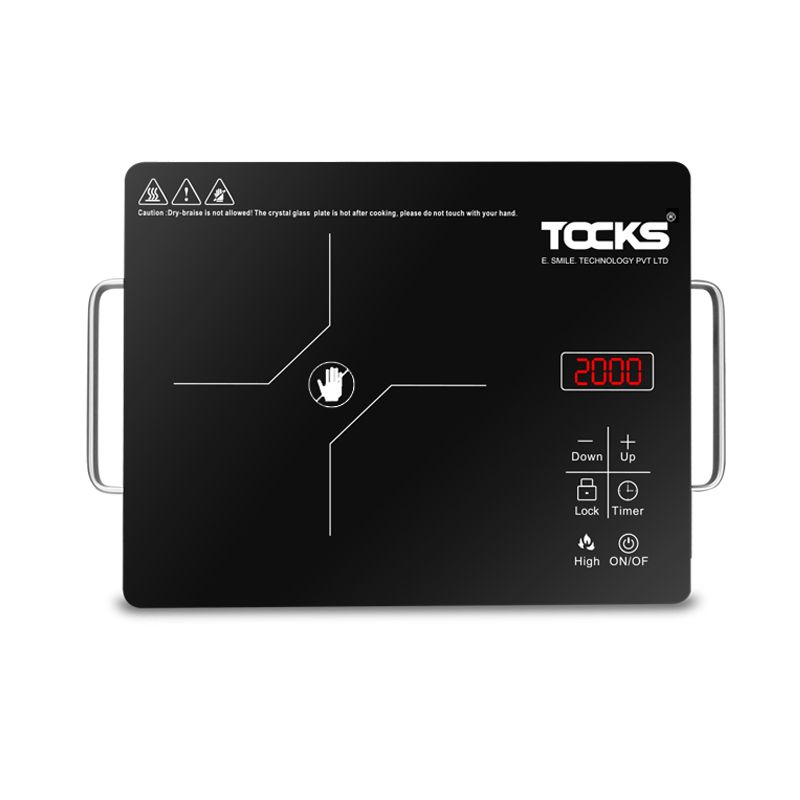 2000W Premium infrared radiant cooktop induction stove for stir-fry pan cooking and BBQ CC-031