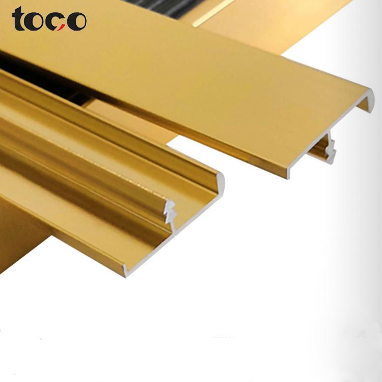 Light Luxury Aluminum Edge Banding Profile Building Metal Tile Trim