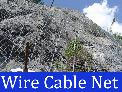 Rockfall Protection Wire Cable Net Steel Wire Mesh