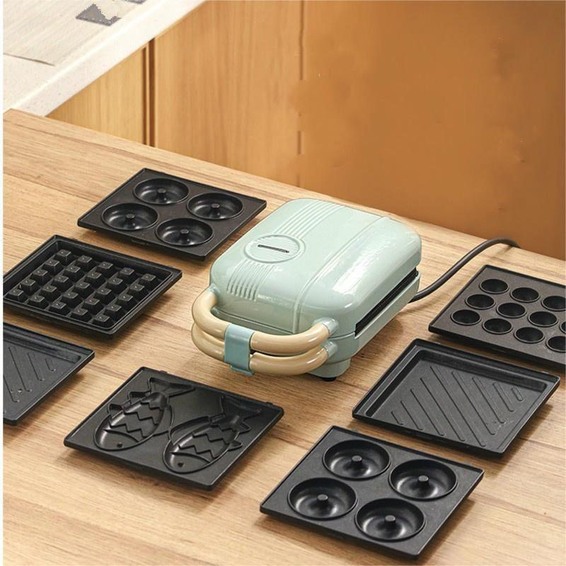 Food Waffle Household Small Multi-Functional Toasted Bread Sand Breakfast Machine Sandwich Maker