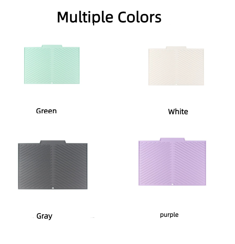 Кухонный коврик для сушки посуды из силикона