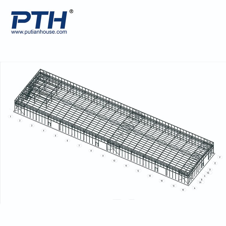 Steel Column Wallboard Poultry Farm House Workshop with Factory Price Pth Structure