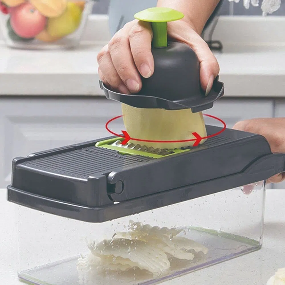 Тёрка-слайсер 12 в 1 для овощей и мяса