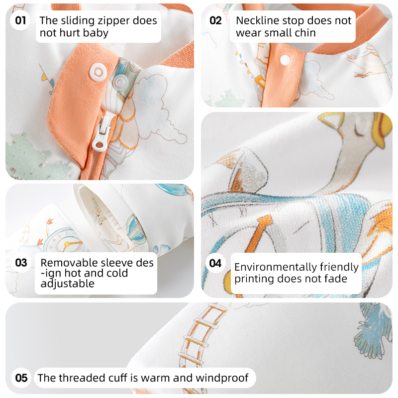 High Quality Baby Sleeping Bag New Design Thermostatic Temperature Baby Sleep Sack