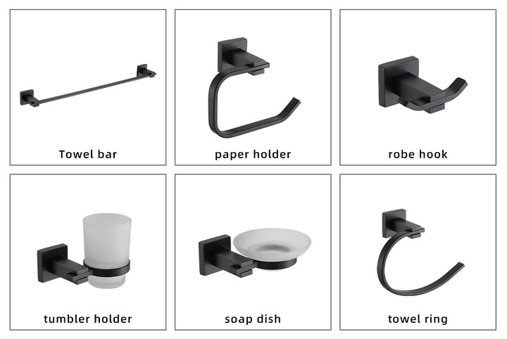 Bathroom Accessories Shower Tempered Glass Wall Mounted Single Tier Glass Shelf