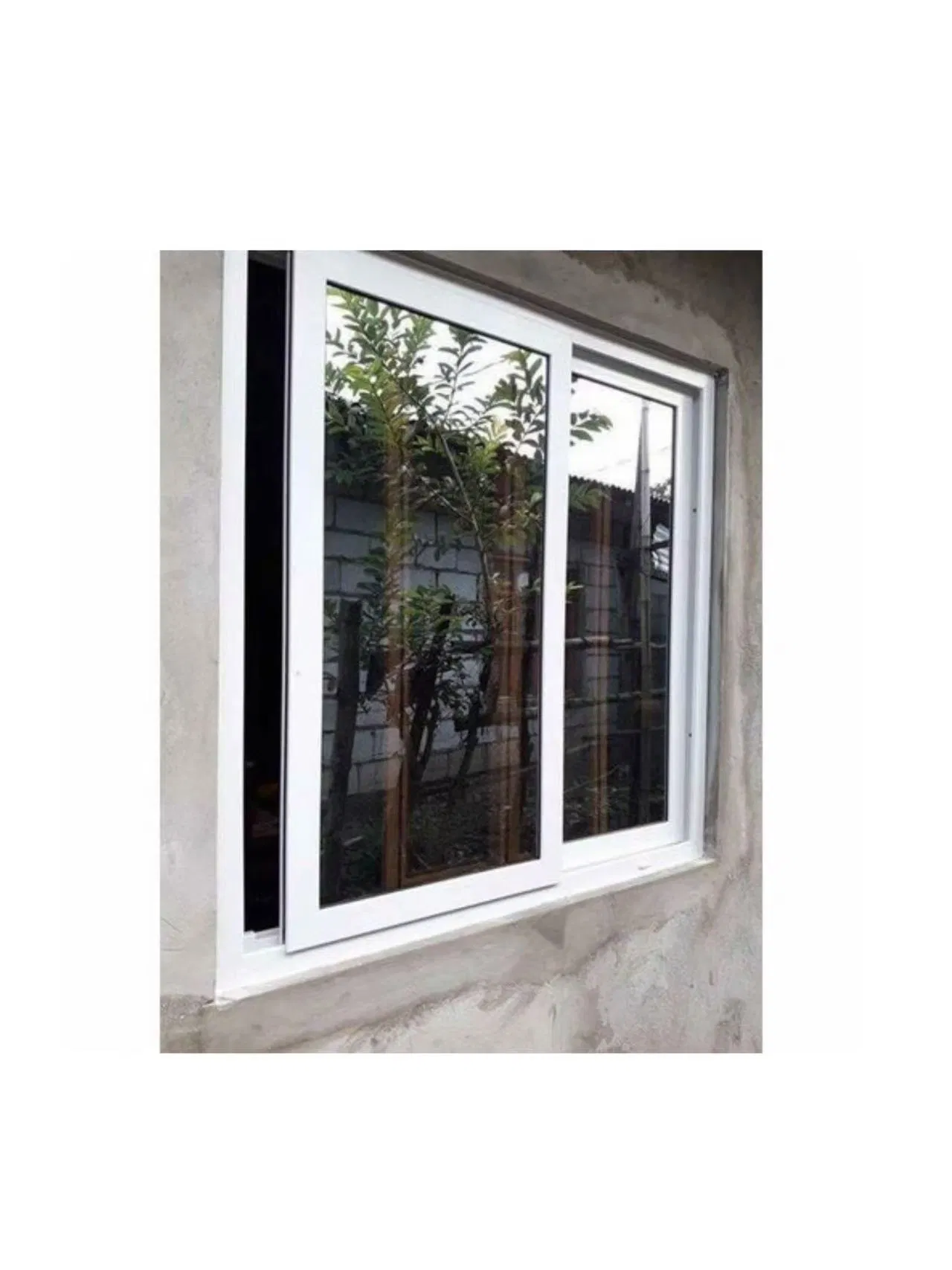 PVC/UPVC Window Frame Single Durable Soundproof New Design and Aluminum Window Single Double Hung/Sliding in Modern Design