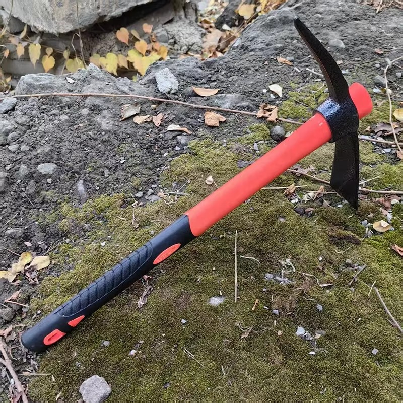 Forged Carbon Steel Tool Plastic Handle OEM/ODM Customizable Farming Pickaxe