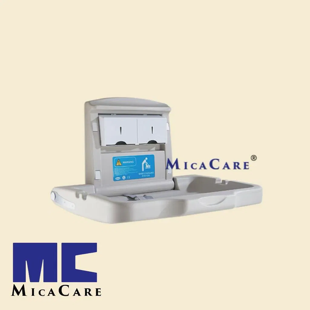 Wall Mounted Baby Changing Station with Safety Belt System