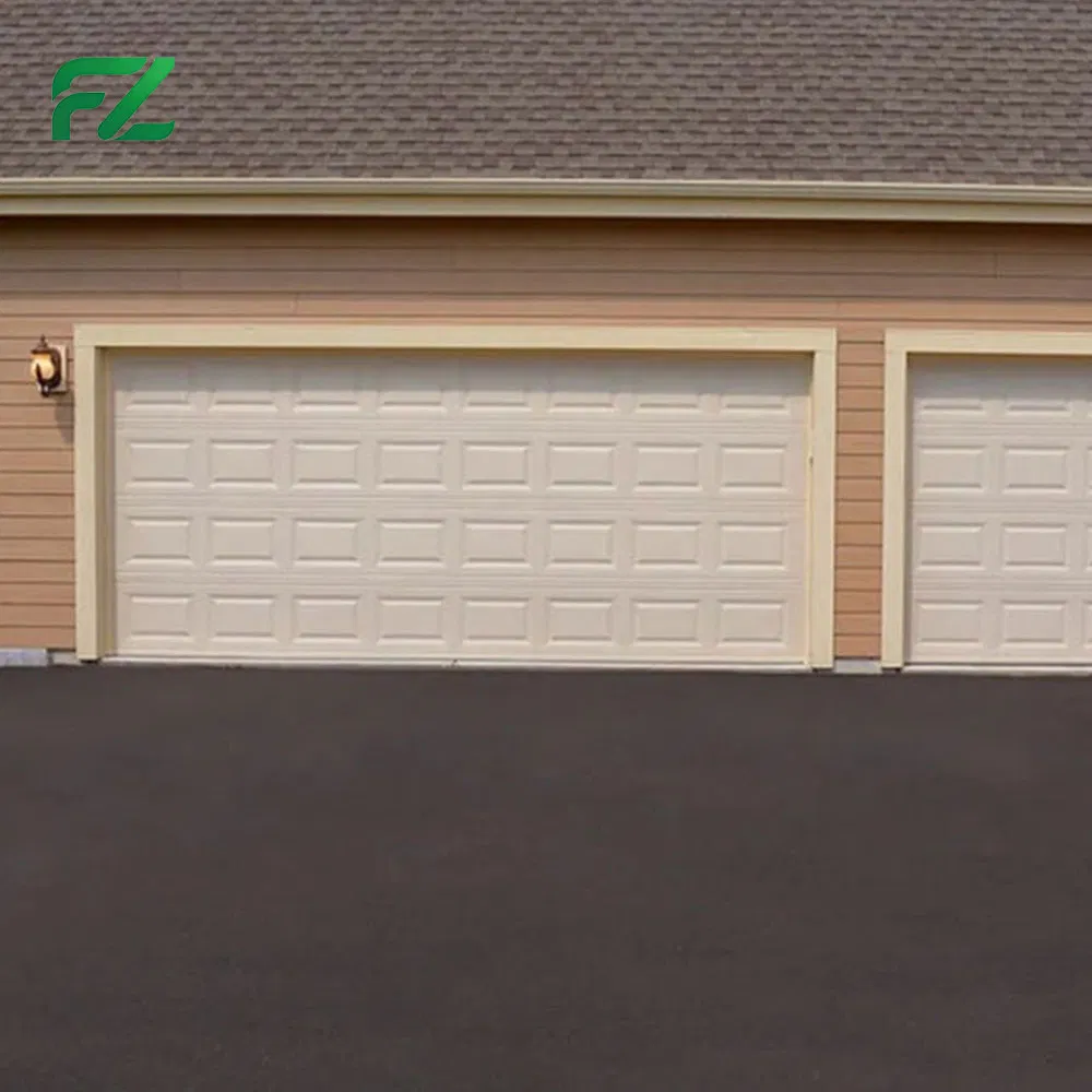 Customizable Stacked Double Garage Door Insulated 9X7 Residential Overhead Garage Door