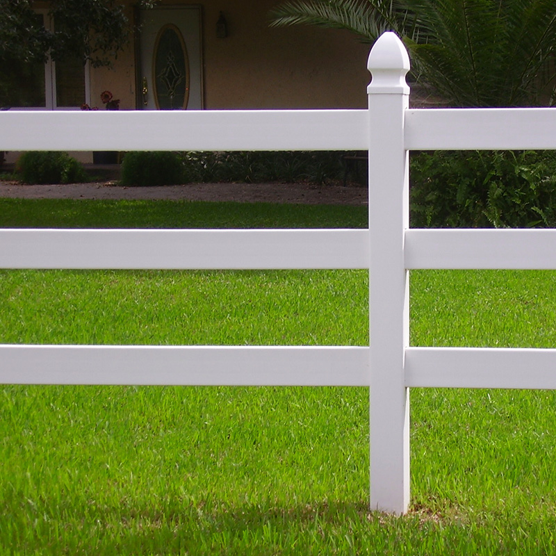 Vinyl Ranch Fence, PVC Post and Rail Horse Fence, Horse Fence