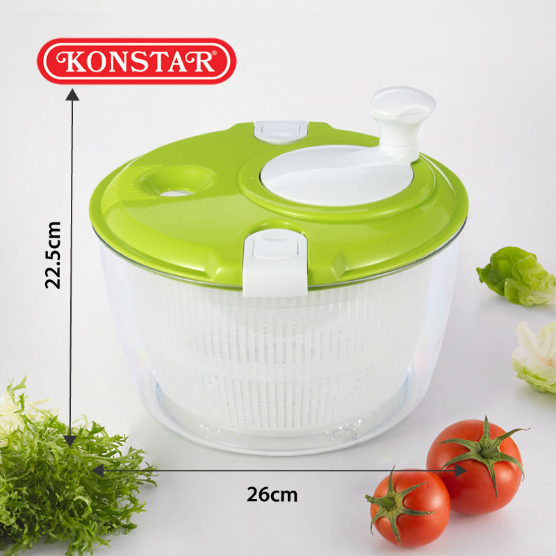 Plastic Manual Fruit and Vegetable Salad Spinner