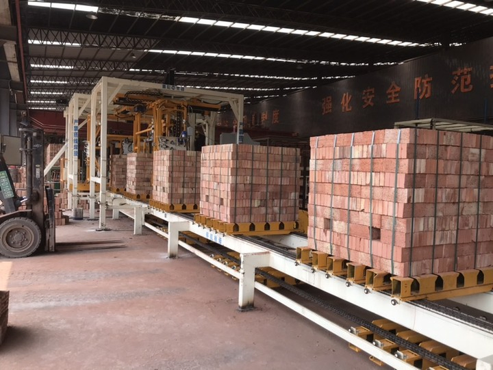 Automatic Packing Line Clay or Red Brick Packing Palletizer