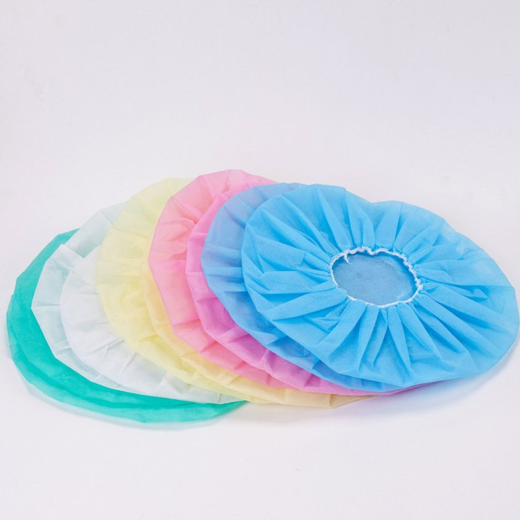 21'' Disposable Non Woven Bouffant Cap for Food and Lab Protection