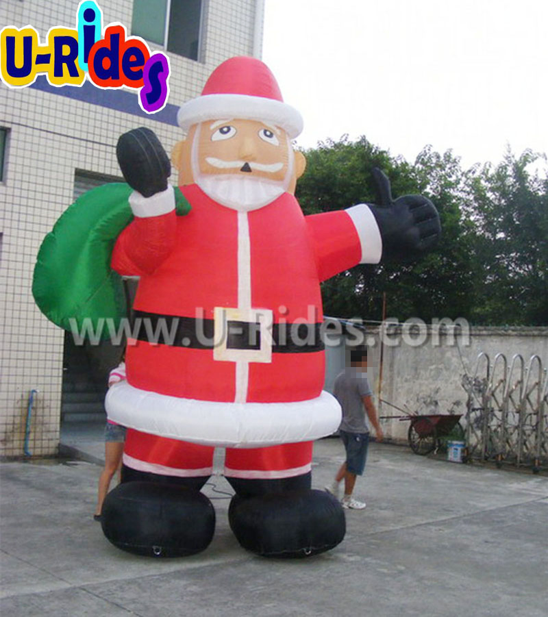 Festive Inflatable Christmas Santaman Ideal for Promotions and Advertising Events