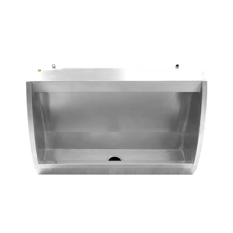 Custom Made School Hospital Floor Mount Stainless Steel Male Urinal Trough