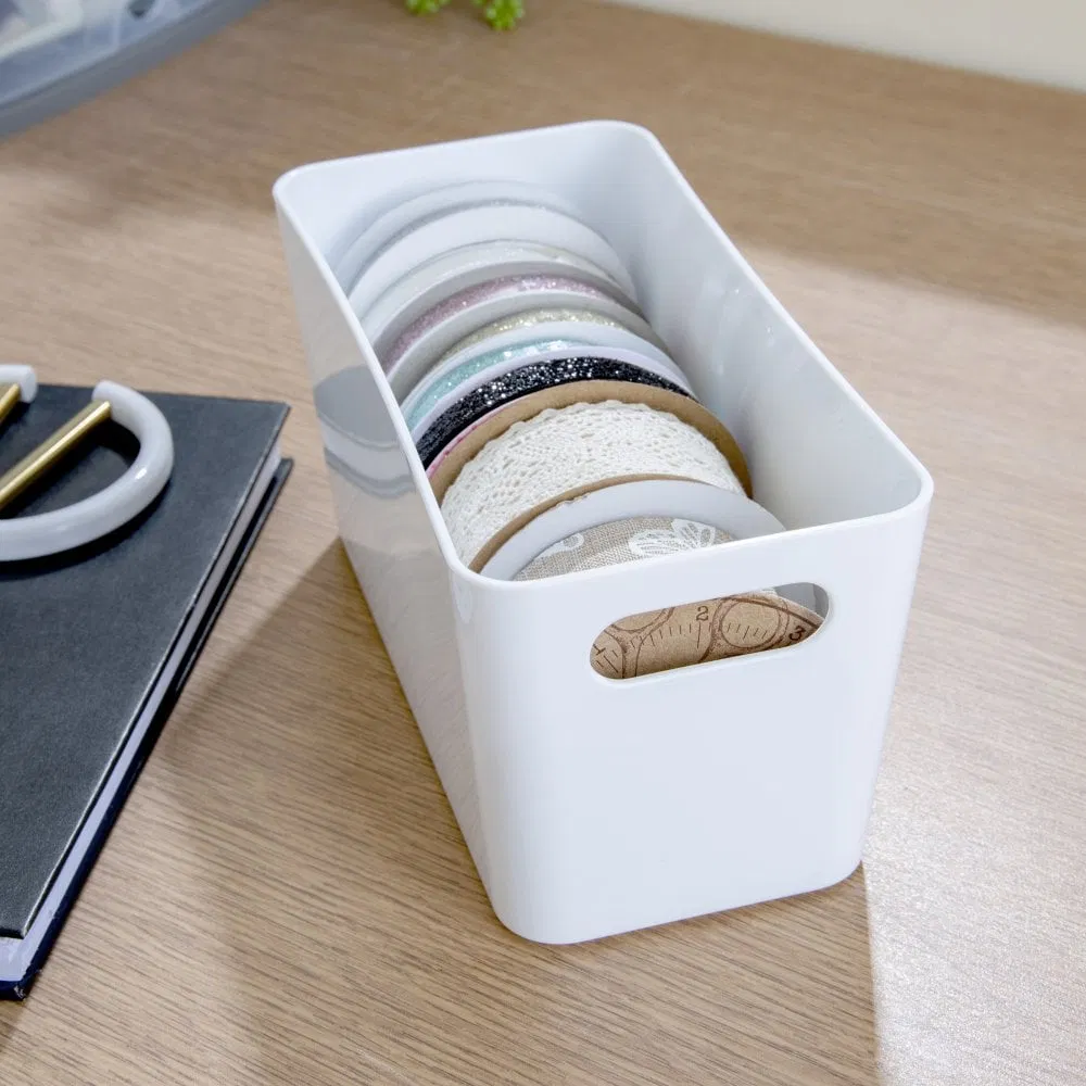 Eco Friendly Promotional Durable 6L and 12L Plastic Storage Box for Toys and cloth Cheap Storage Box