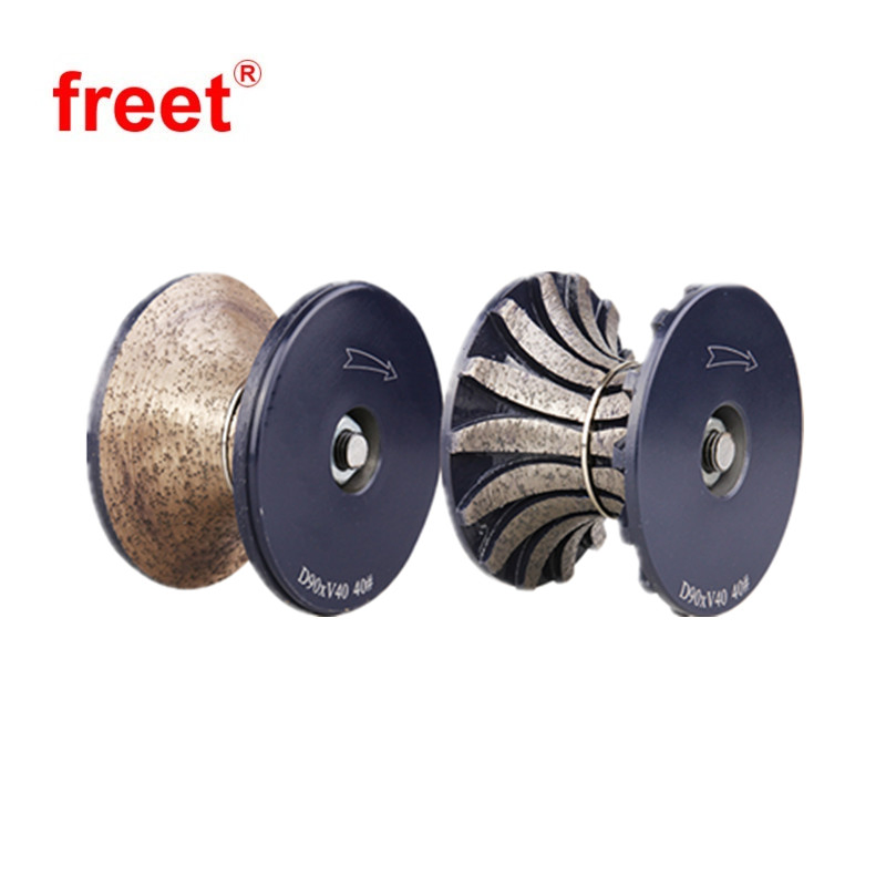 V-Series Full Bullnose Continuous Rim Segmented Diamond Router Bits for Granite Marble