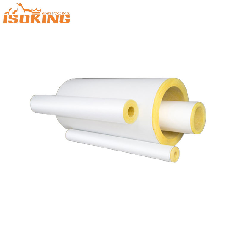 Isoking Fireproof Excellent Galss Wool Insulated Steam Insulation Tube