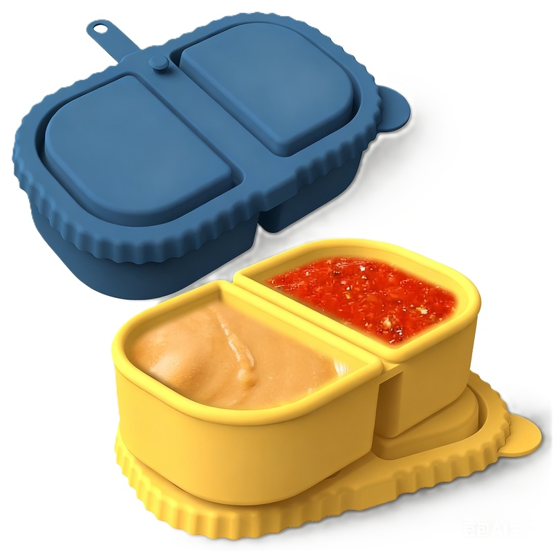 Versatile Silicone Snack Container with Secure Lid Closure
