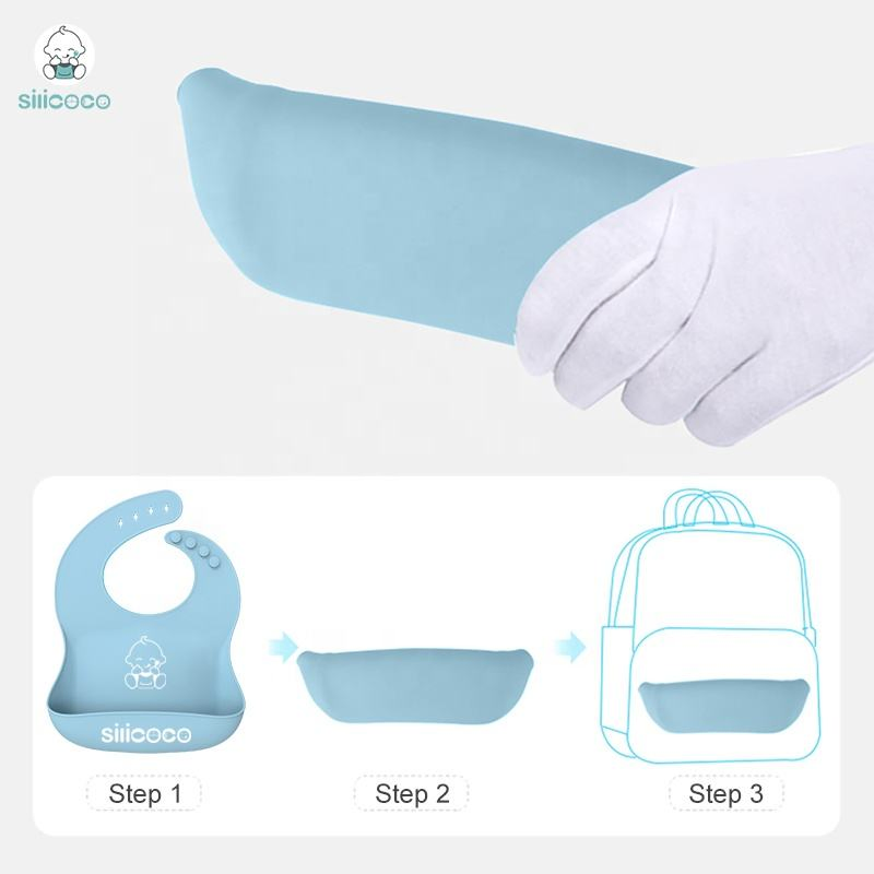 Baby Bibs Wholesale Waterproof Bib BPA Free Baby Silicone Bib