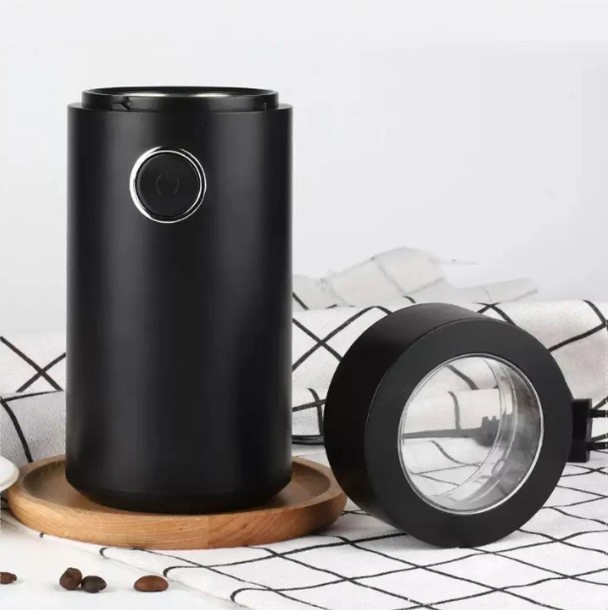 Home Office Use Small Portable Small Electric USB Automatic Adjustable Stainless Steel Coffee Grinder