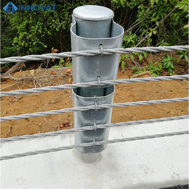 Zinc Coated Cable Highway Guardrail Barrier Flexible Cable Guardrail Guardrail Road and Bridge
