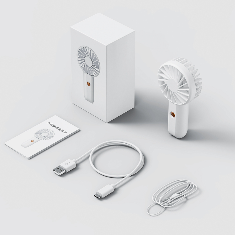 Portable Handheld Cooling Fan USB Rechargeable Mini Fan