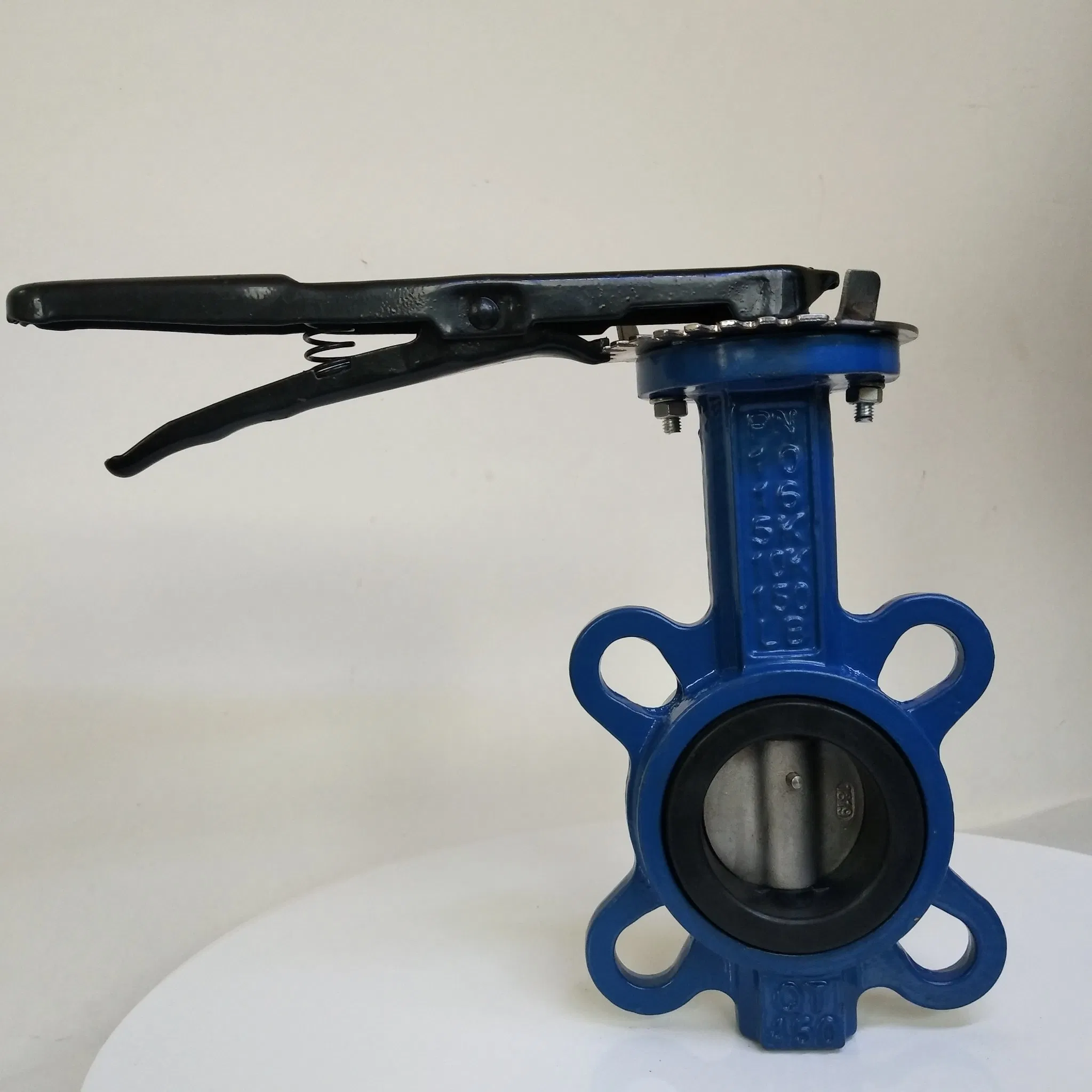 Pn16 Lever Handle Ductile Iron Body EPDM Wafer Butterfly Valve